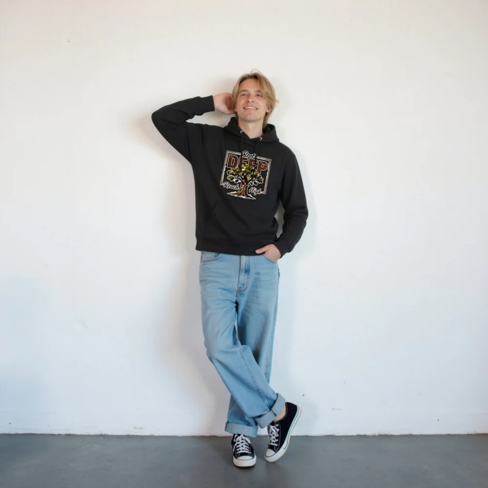 Root Deep Reach High Unisex Premium Hoodie - Image 9