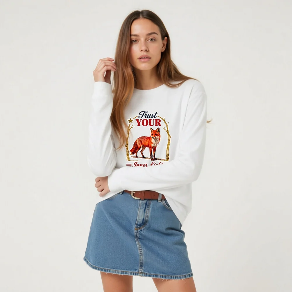 Trust Your Inner Light Fox Long Sleeve Tee - Unisex - Image 7