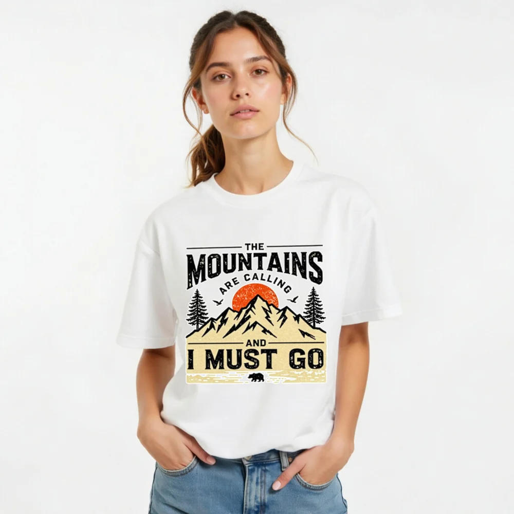Mountains Are Calling T-Shirt – Unisex Graphic Tee for Hikers & Outdoor Lovers - Image 10