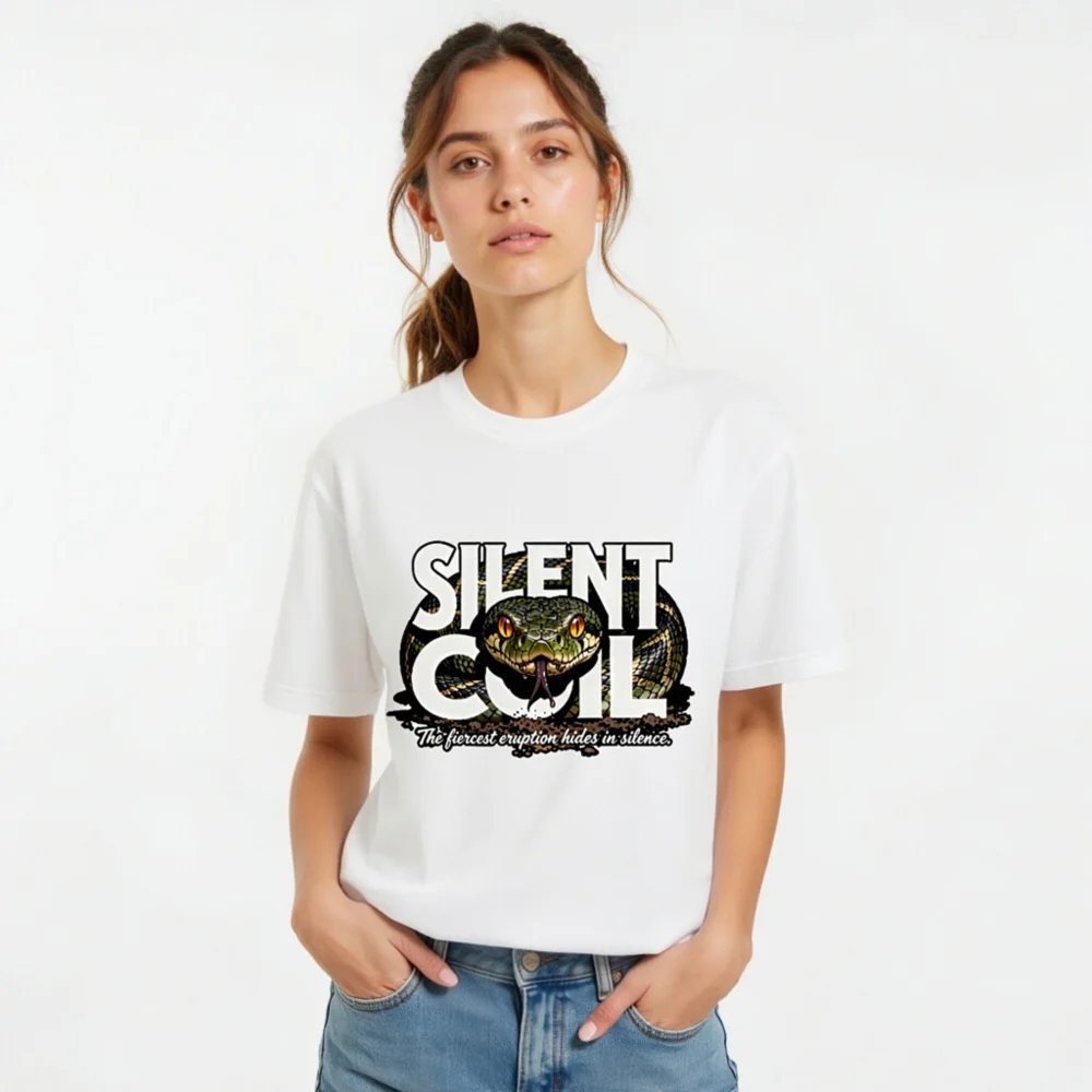 Silent Coil Unisex T-Shirt – Graphic Snake Design Tee - Image 10