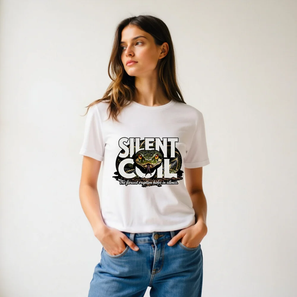 Silent Coil Unisex T-Shirt – Graphic Snake Design Tee - Image 11