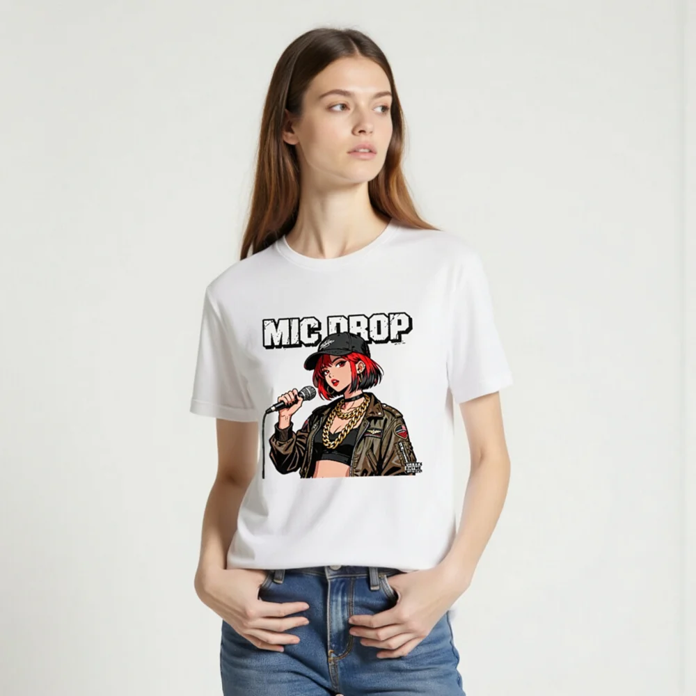 Mic Drop Unisex T-Shirt – Streetwear Graphic Tee for Hip Hop Fans - Image 2
