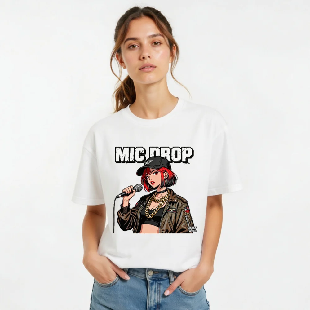 Mic Drop Unisex T-Shirt – Streetwear Graphic Tee for Hip Hop Fans - Image 10