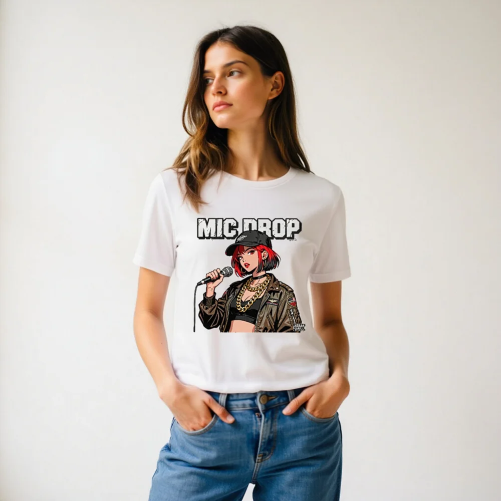 Mic Drop Unisex T-Shirt – Streetwear Graphic Tee for Hip Hop Fans - Image 11