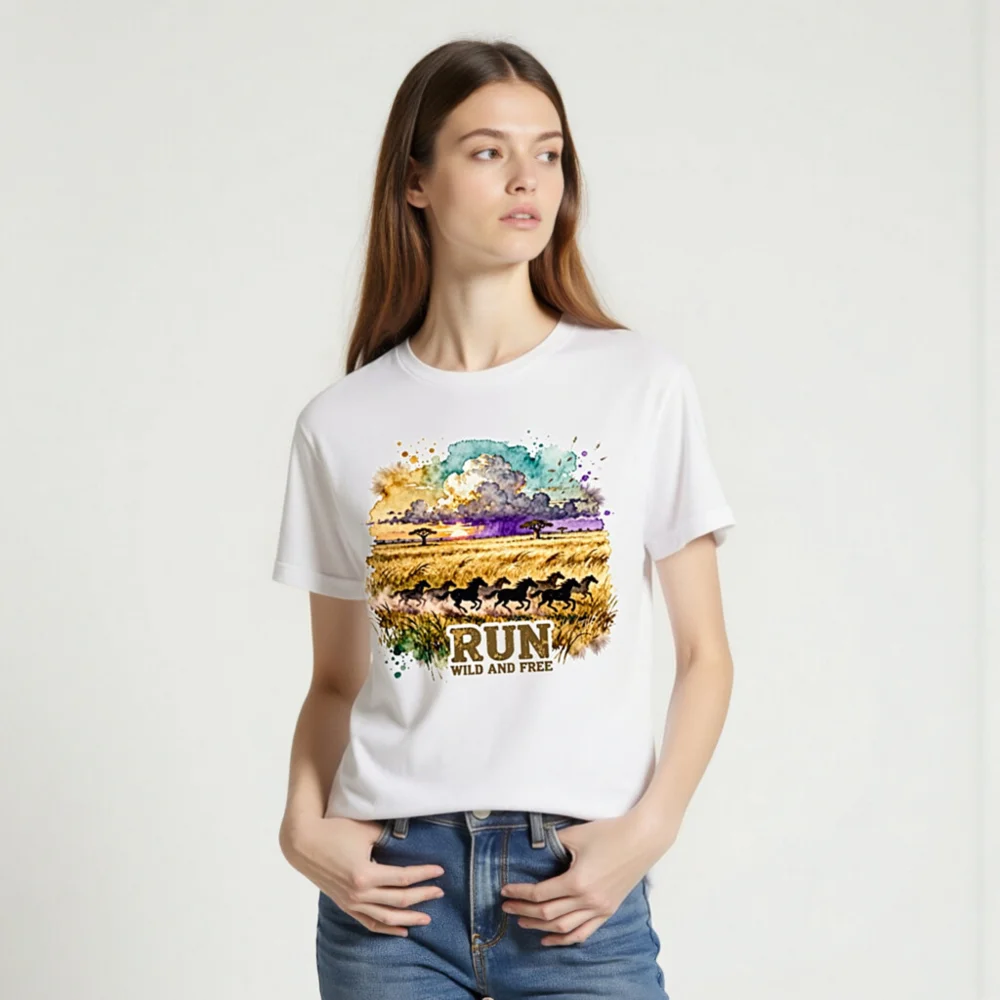 Run Wild and Free T-Shirt – Unisex Graphic Tee for Nature Lovers - Image 2