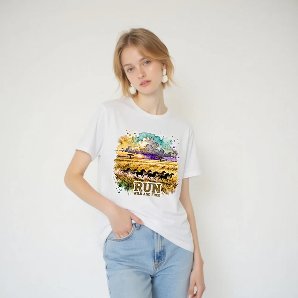 Run Wild and Free T-Shirt – Unisex Graphic Tee for Nature Lovers - Image 6