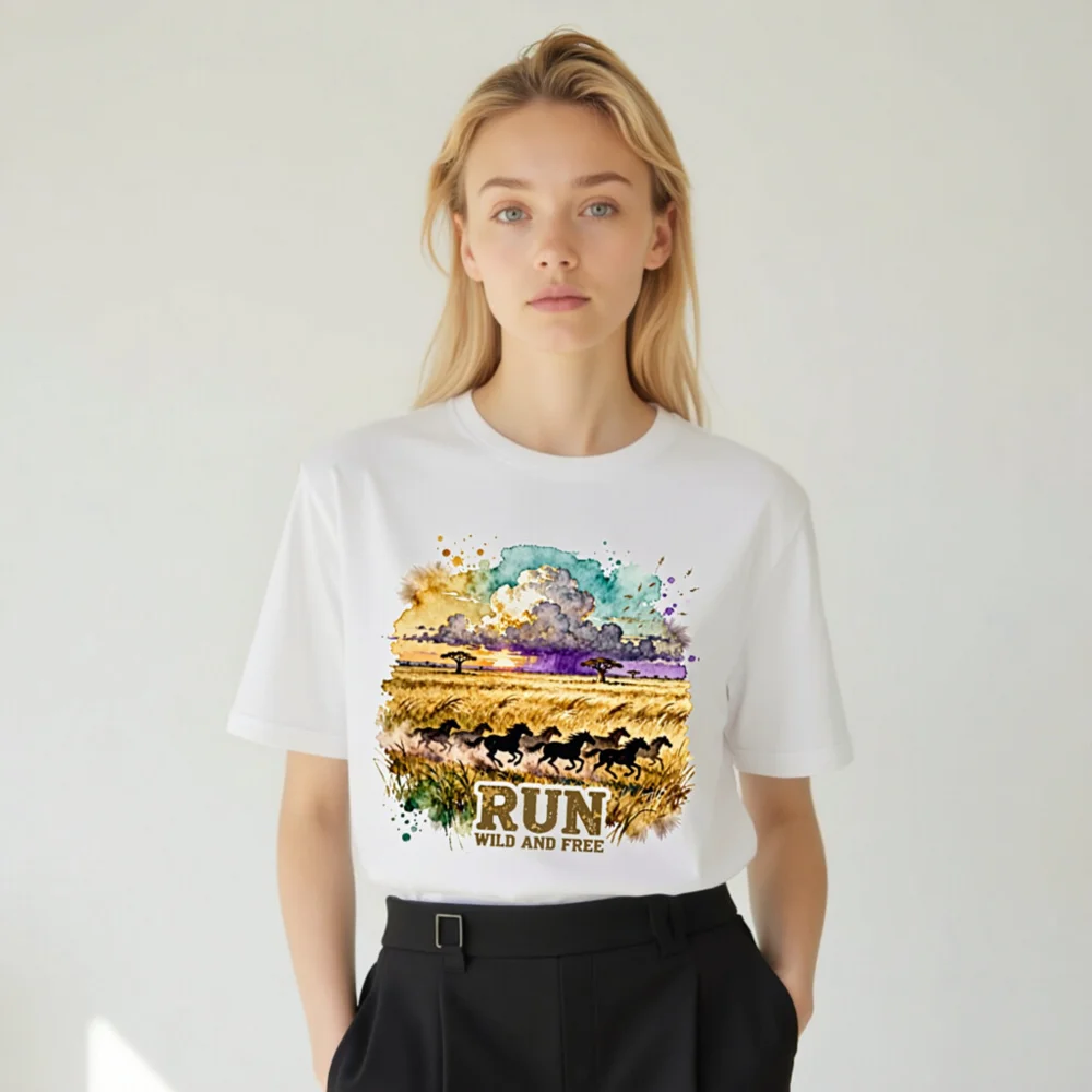 Run Wild and Free T-Shirt – Unisex Graphic Tee for Nature Lovers - Image 9