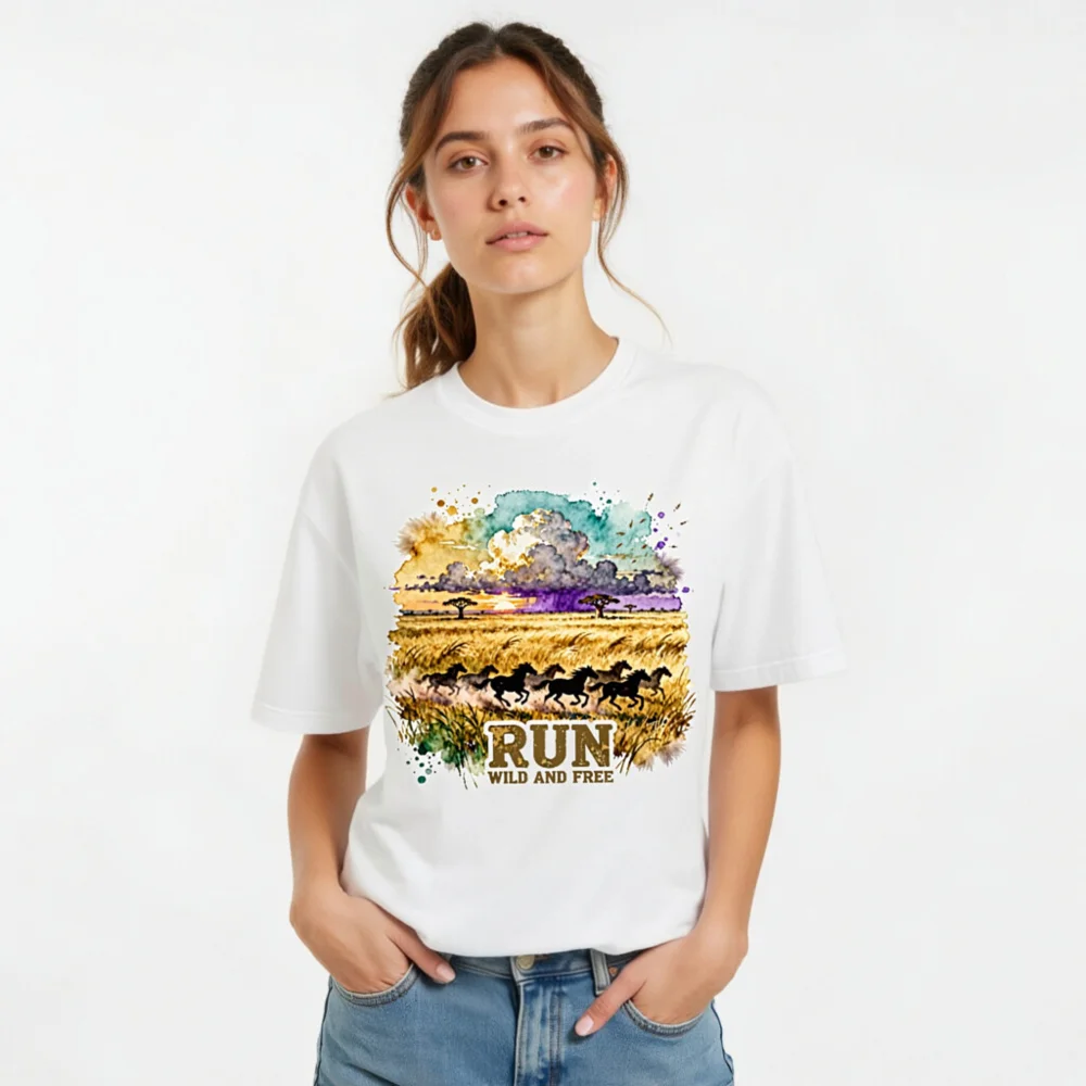 Run Wild and Free T-Shirt – Unisex Graphic Tee for Nature Lovers - Image 10
