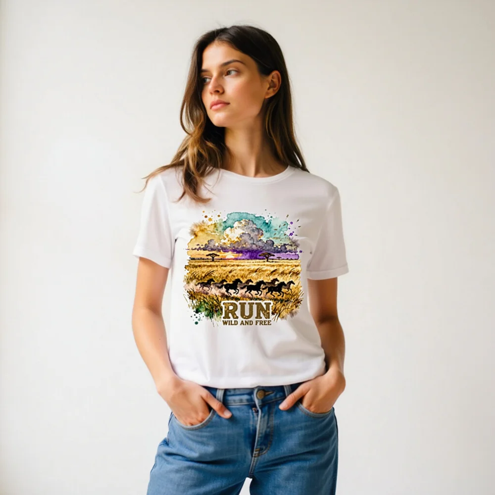 Run Wild and Free T-Shirt – Unisex Graphic Tee for Nature Lovers - Image 11