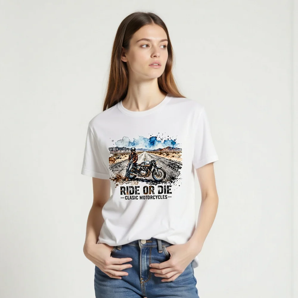 Ride or Die Classic Motorcycles T-Shirt – Unisex Staple Tee - Image 2