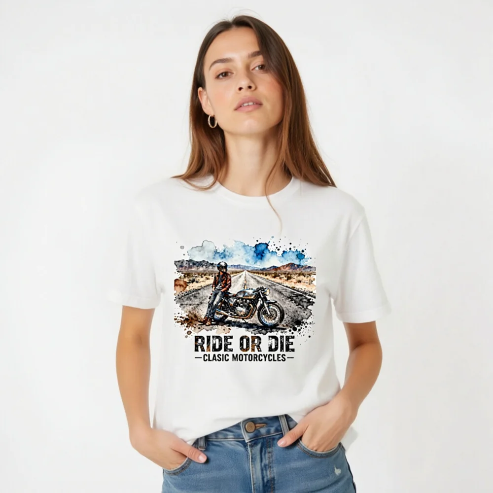Ride or Die Classic Motorcycles T-Shirt – Unisex Staple Tee - Image 5