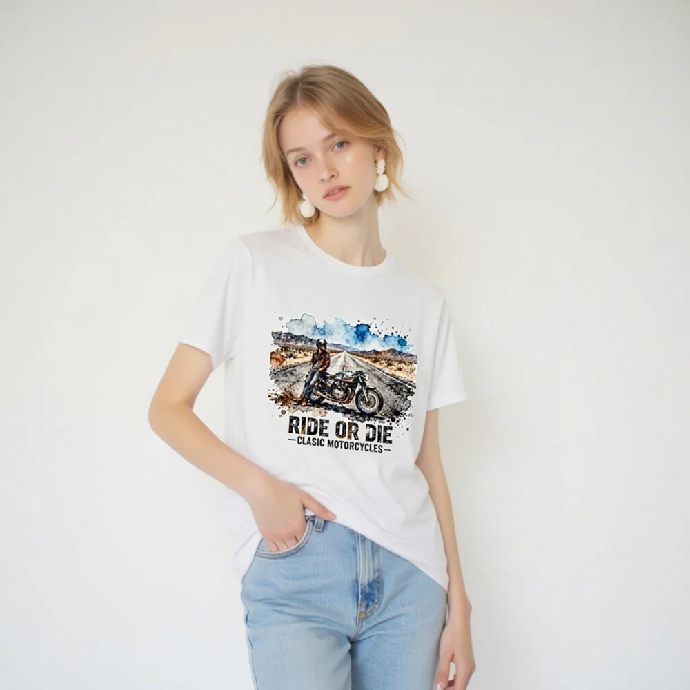 Ride or Die Classic Motorcycles T-Shirt – Unisex Staple Tee - Image 6