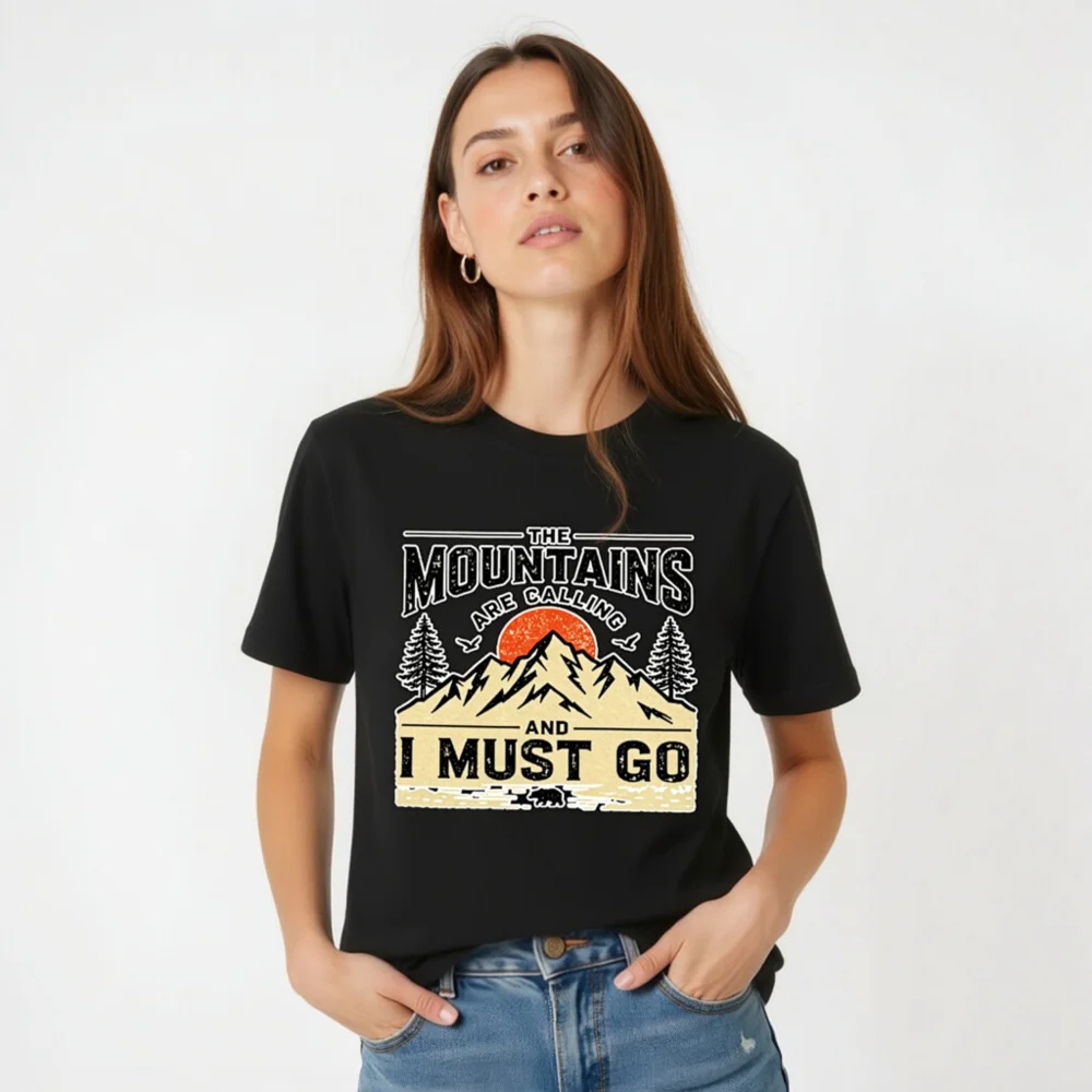 Mountains Are Calling T-Shirt - Unisex Graphic Tee - Image 4