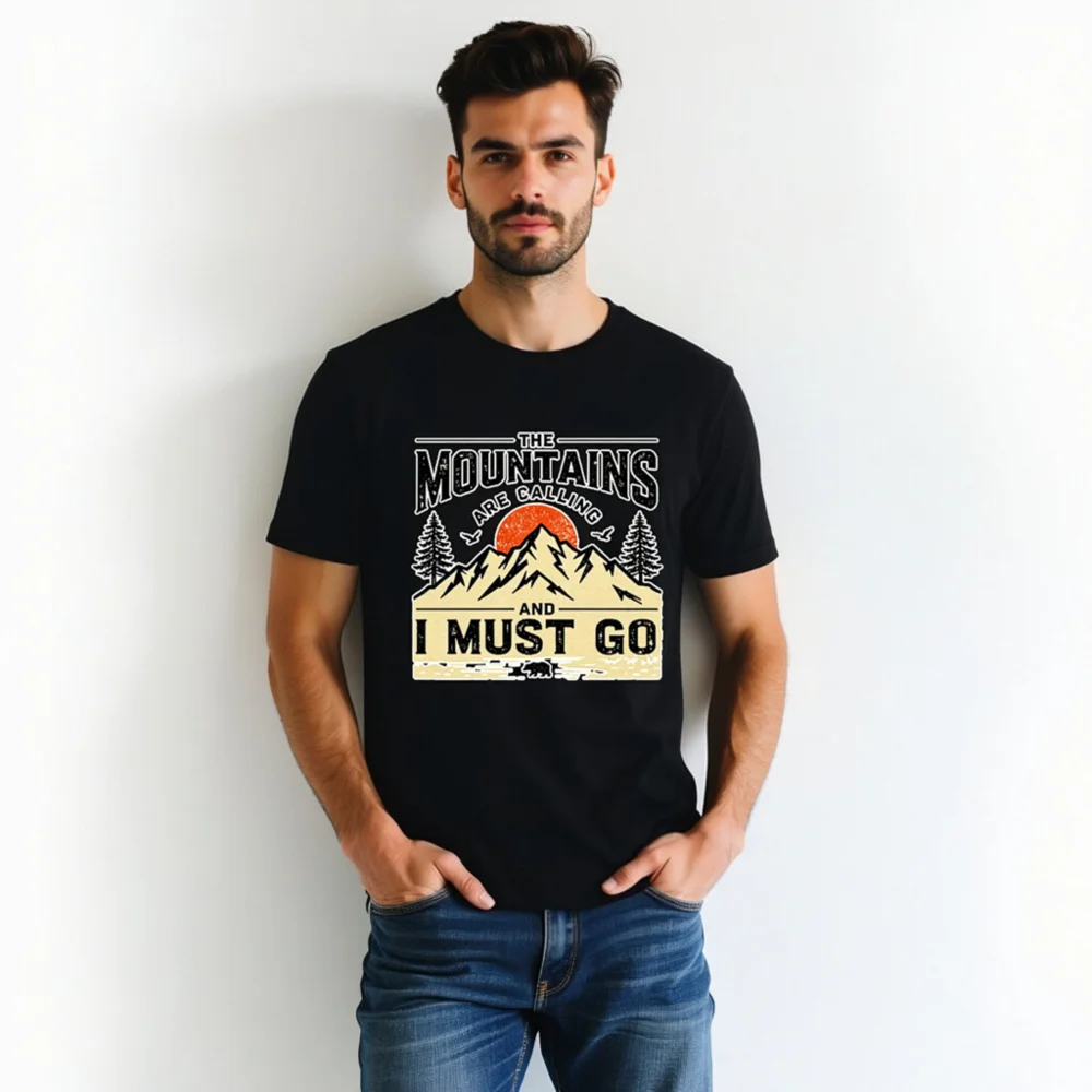 Mountains Are Calling T-Shirt - Unisex Graphic Tee - Image 5