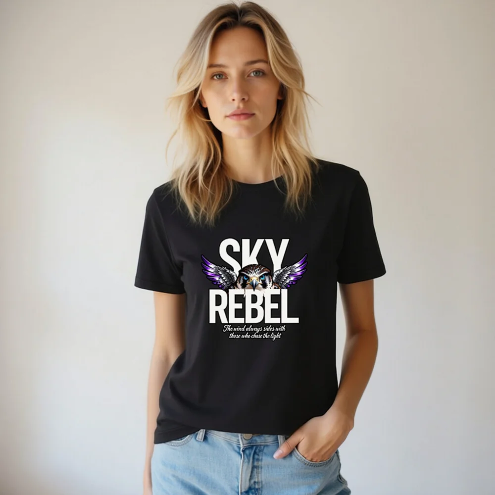 Sky Rebel Unisex T-Shirt – Bold Owl Graphic Tee for Men & Women - Image 7