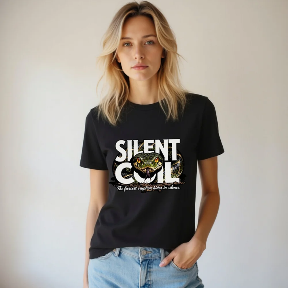 Silent Coil Unisex T-Shirt – Bold Snake Graphic Tee - Image 7
