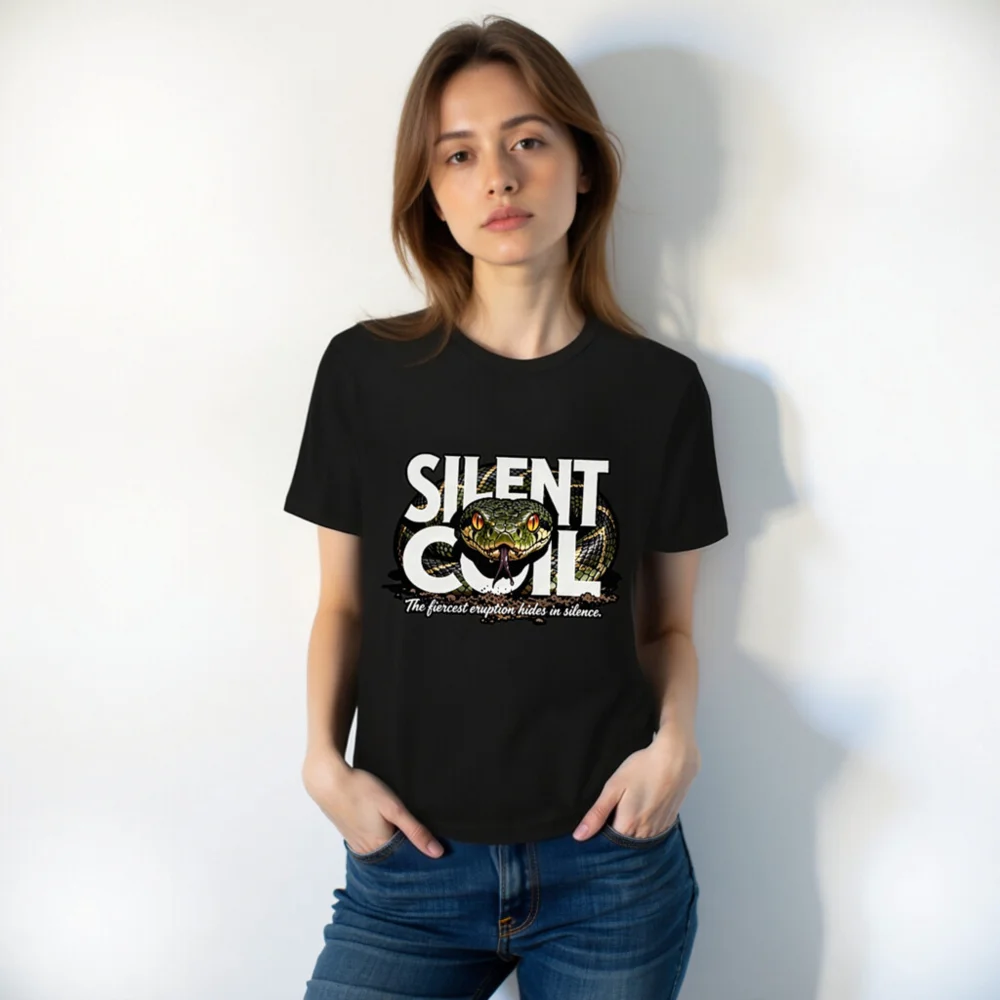 Silent Coil Unisex T-Shirt – Bold Snake Graphic Tee - Image 10