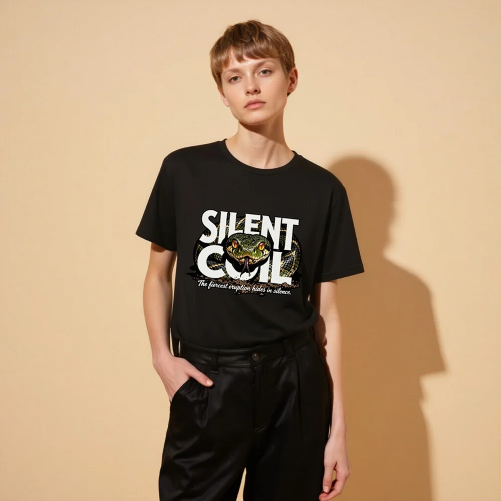 Silent Coil Unisex T-Shirt – Bold Snake Graphic Tee - Image 11