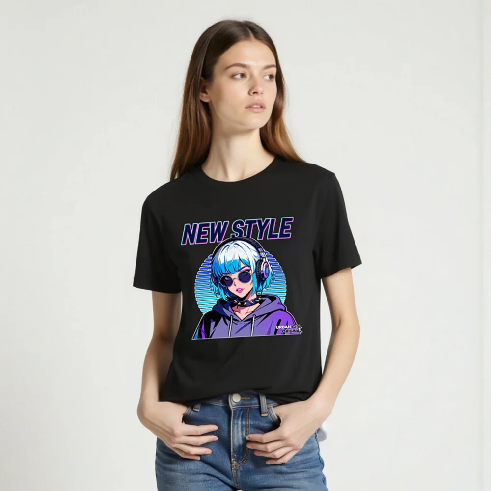 New Style Cyberpunk T-Shirt for Men and Women - Urban Girl Original - Image 2