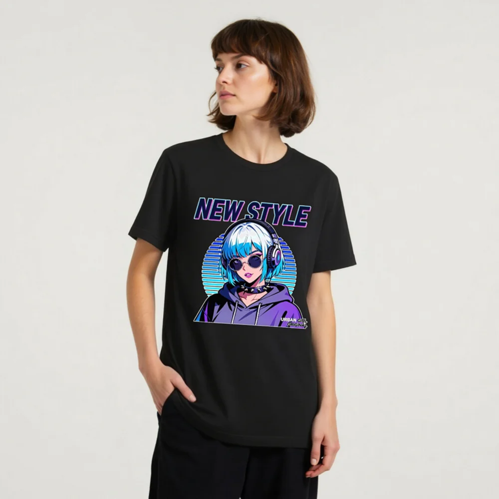 New Style Cyberpunk T-Shirt for Men and Women - Urban Girl Original - Image 8