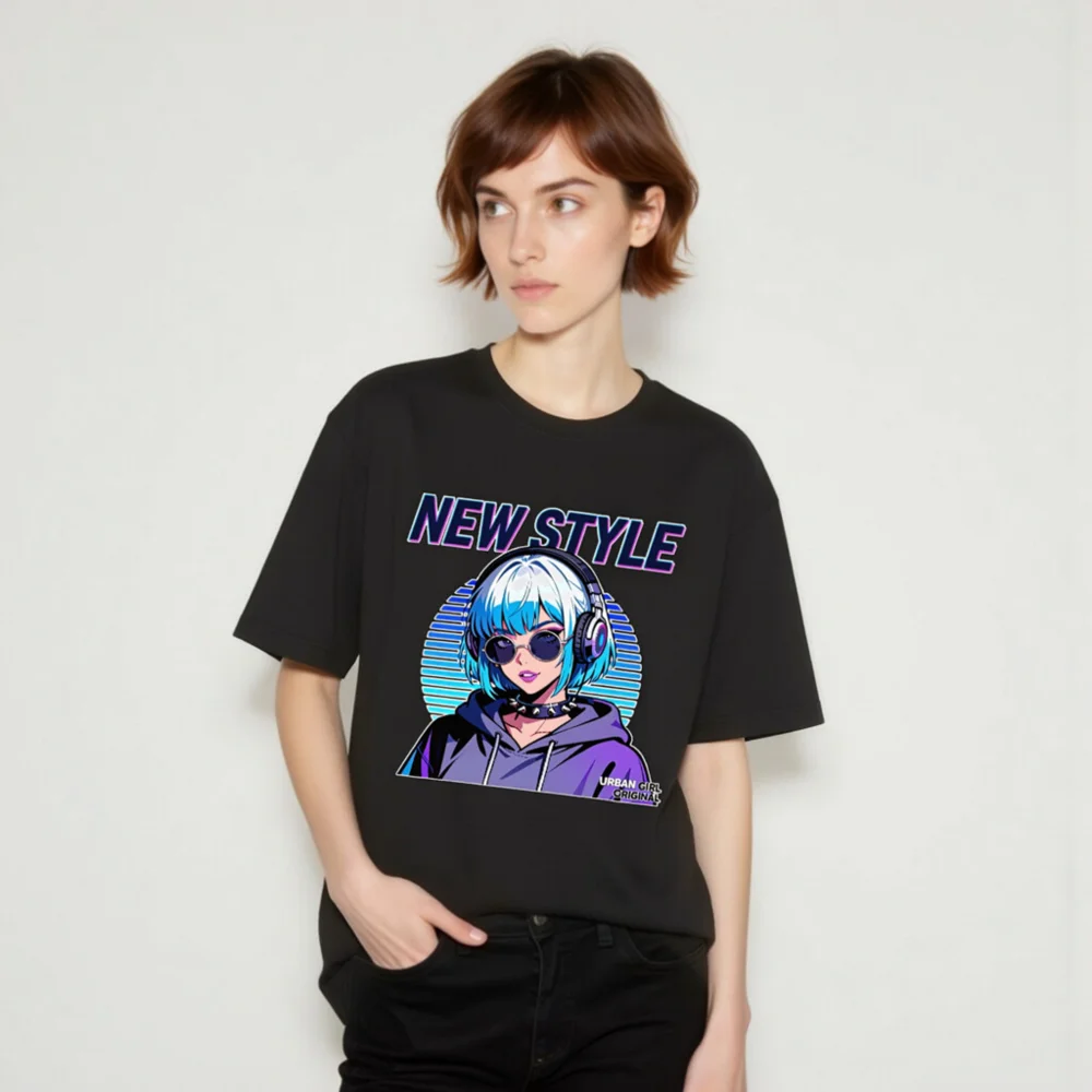 New Style Cyberpunk T-Shirt for Men and Women - Urban Girl Original - Image 9