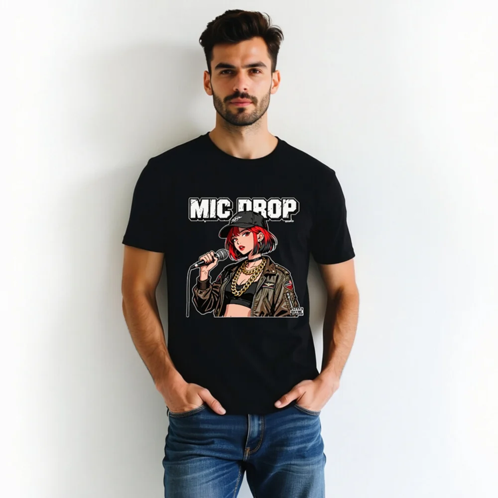 Mic Drop Unisex Staple T-Shirt – Streetwear Graphic Tee for Hip Hop Fans - Image 5