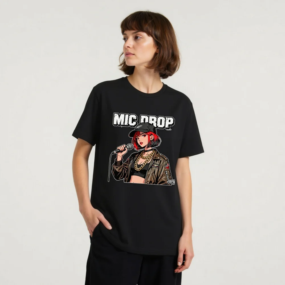 Mic Drop Unisex Staple T-Shirt – Streetwear Graphic Tee for Hip Hop Fans - Image 8