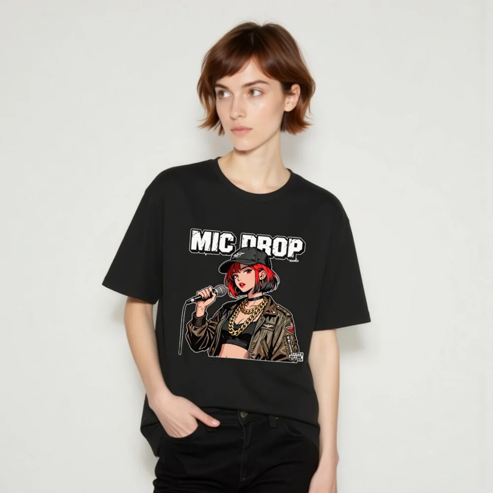 Mic Drop Unisex Staple T-Shirt – Streetwear Graphic Tee for Hip Hop Fans - Image 9