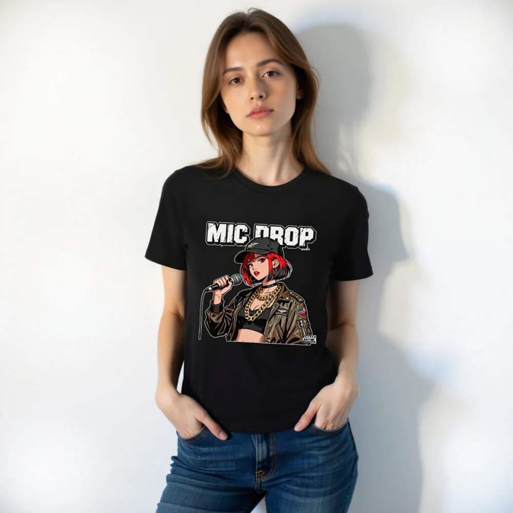 Mic Drop Unisex Staple T-Shirt – Streetwear Graphic Tee for Hip Hop Fans - Image 10