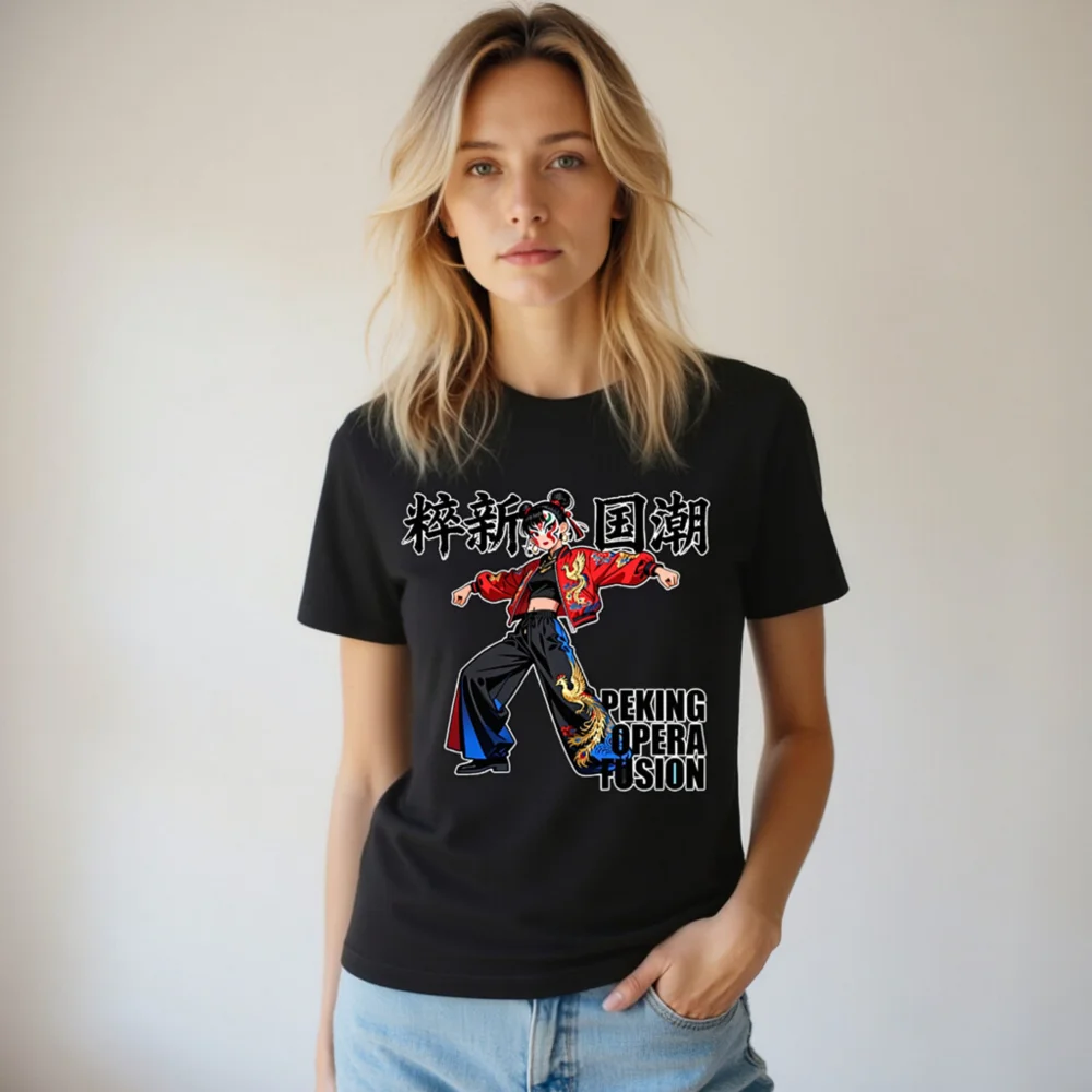 Peking Opera Fusion Unisex T-Shirt – Chinese Cultural Streetwear - Image 7