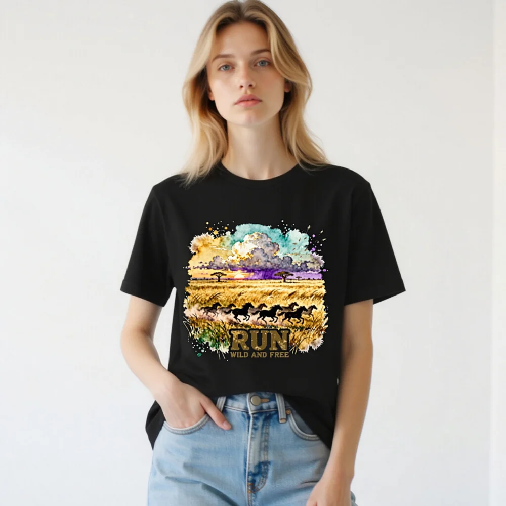 Run Wild and Free T-Shirt – Unisex Graphic Tee for Adventure Lovers - Image 3