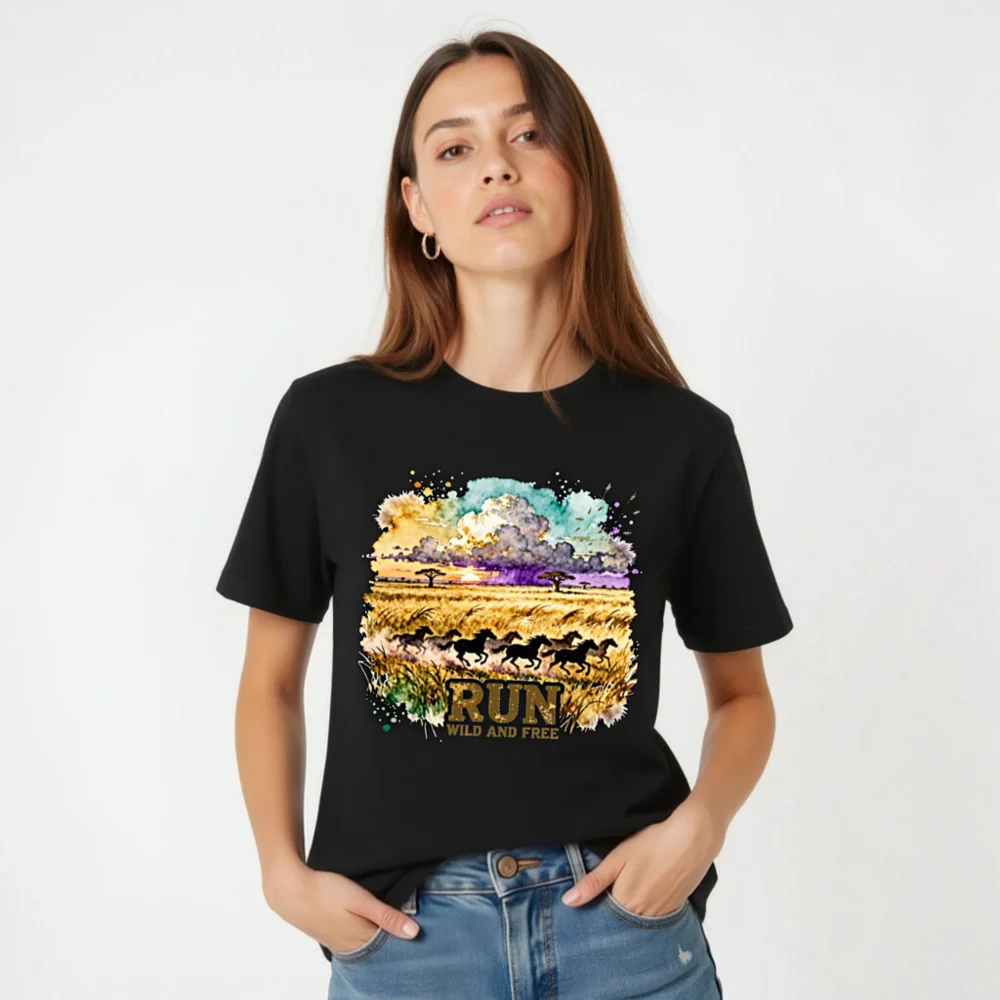 Run Wild and Free T-Shirt – Unisex Graphic Tee for Adventure Lovers - Image 4