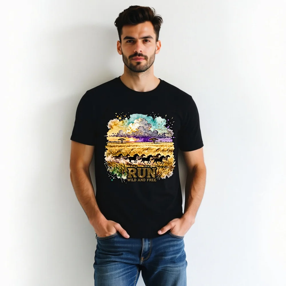 Run Wild and Free T-Shirt – Unisex Graphic Tee for Adventure Lovers - Image 5