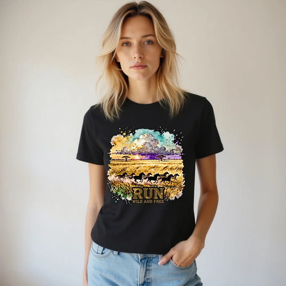 Run Wild and Free T-Shirt – Unisex Graphic Tee for Adventure Lovers - Image 7