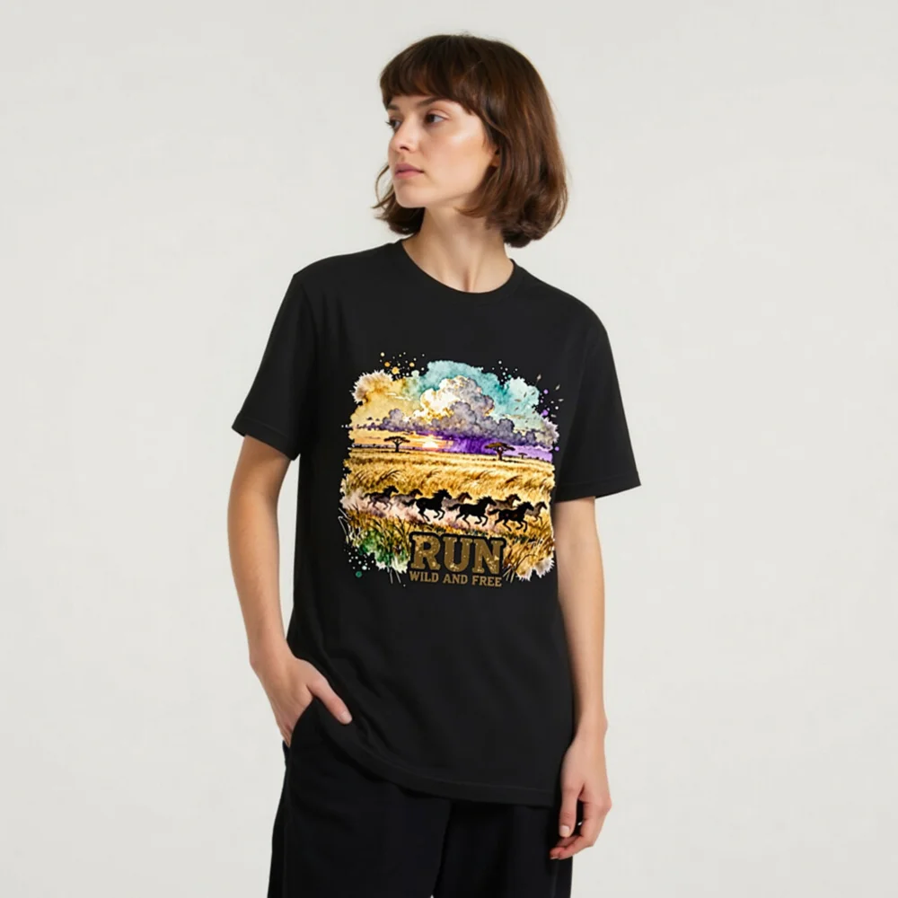 Run Wild and Free T-Shirt – Unisex Graphic Tee for Adventure Lovers - Image 8