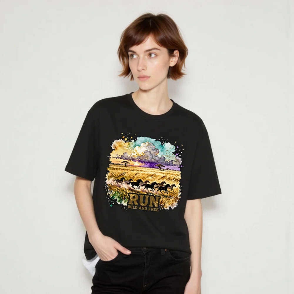 Run Wild and Free T-Shirt – Unisex Graphic Tee for Adventure Lovers - Image 9