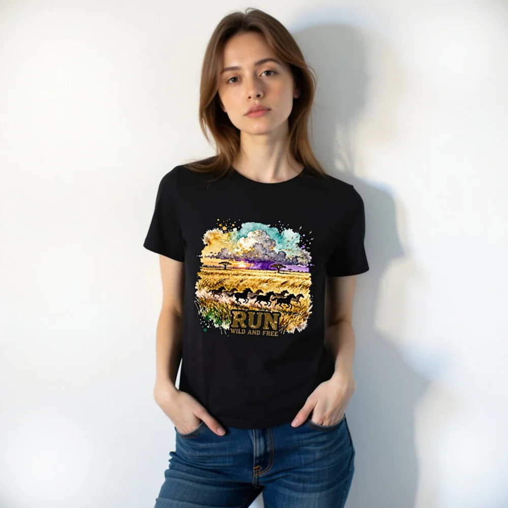 Run Wild and Free T-Shirt – Unisex Graphic Tee for Adventure Lovers - Image 10
