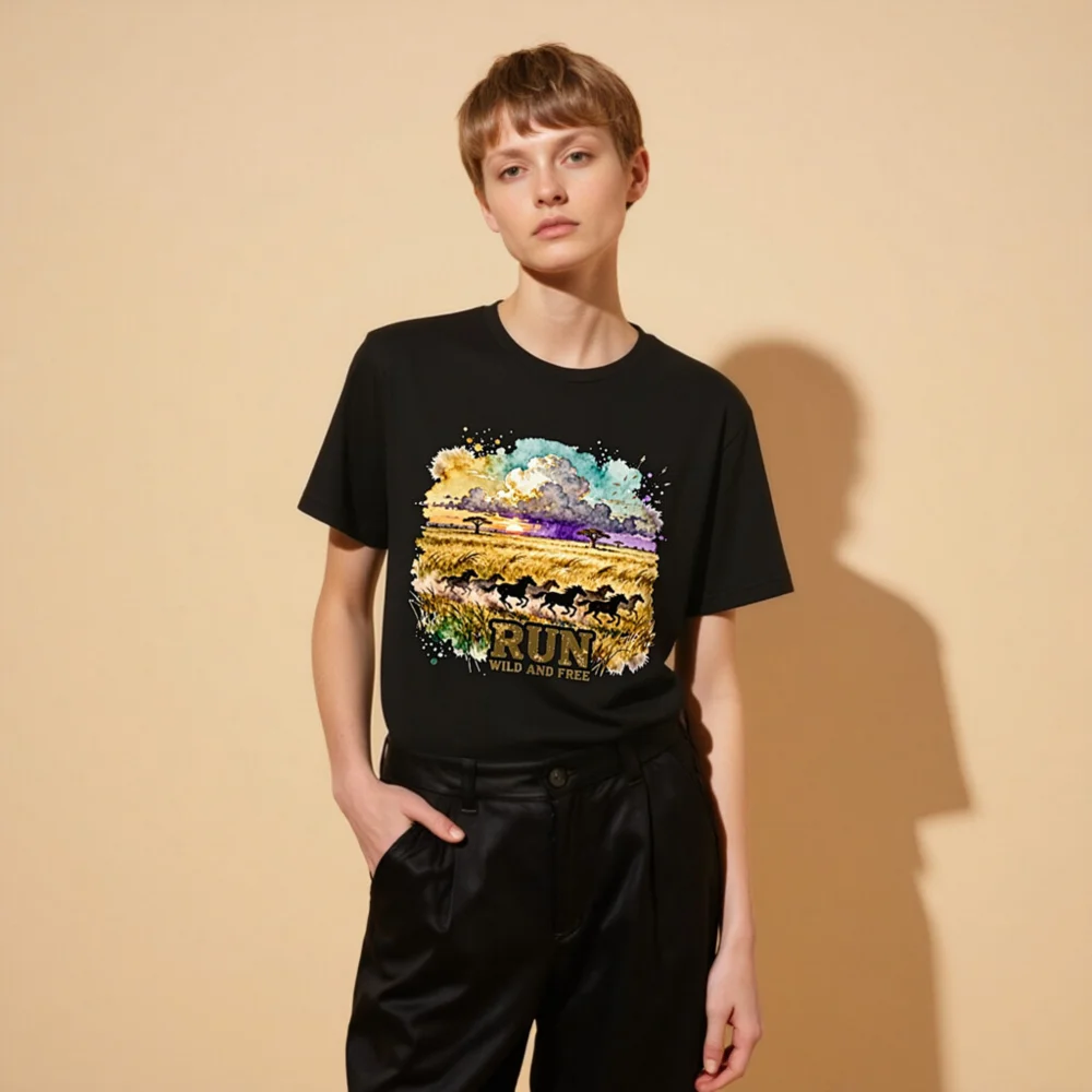 Run Wild and Free T-Shirt – Unisex Graphic Tee for Adventure Lovers - Image 11