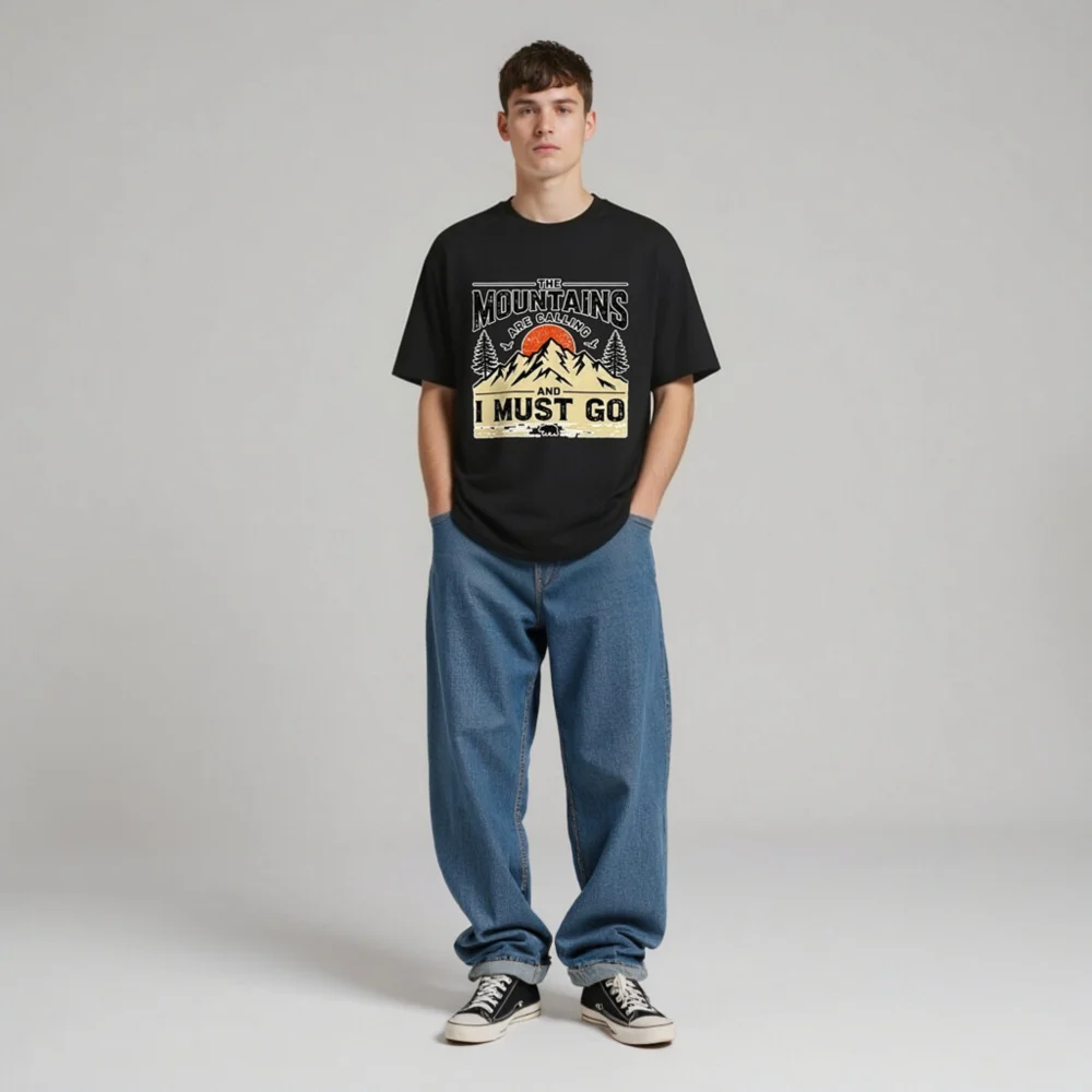 The Mountains Are Calling T-Shirt – Unisex Organic Cotton - Image 5