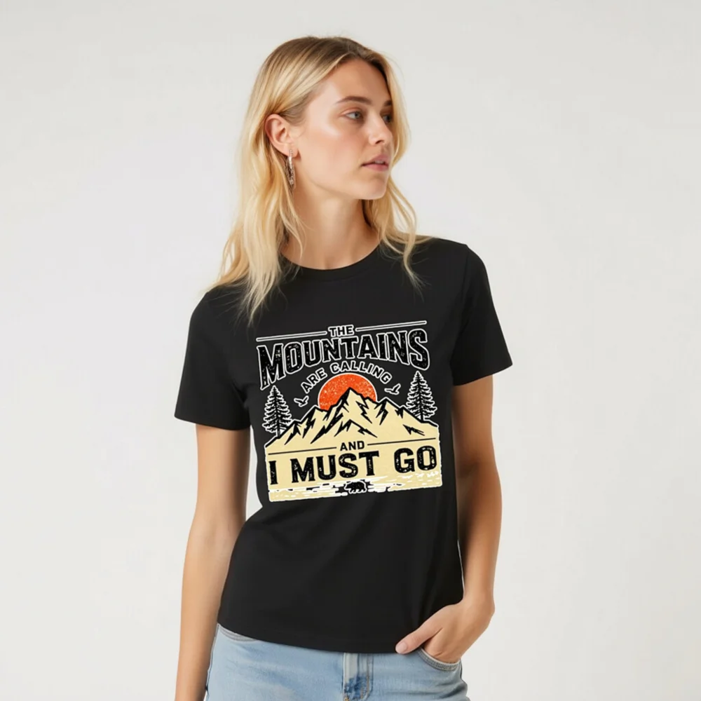 The Mountains Are Calling T-Shirt – Unisex Organic Cotton - Image 6