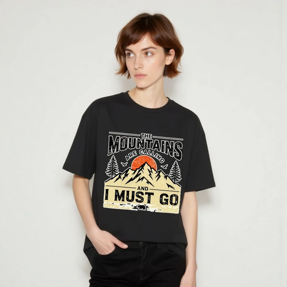 The Mountains Are Calling T-Shirt – Unisex Organic Cotton - Image 7