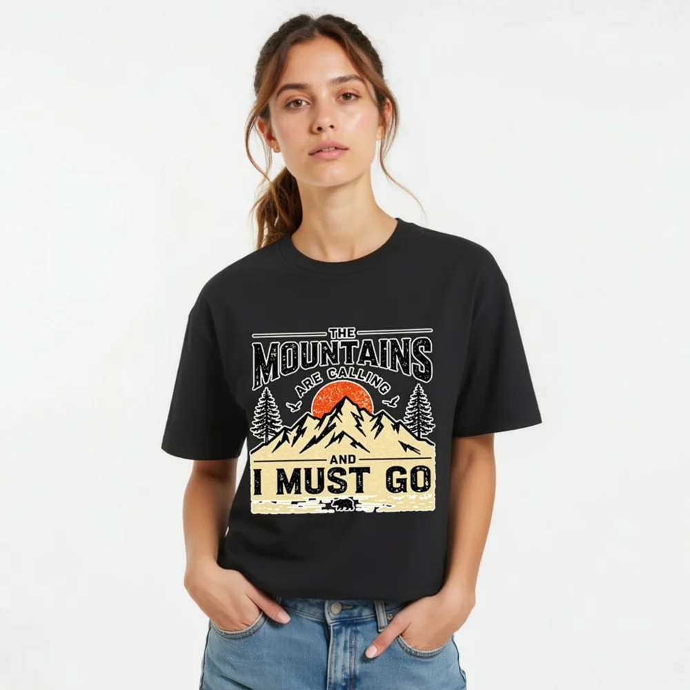 The Mountains Are Calling T-Shirt – Unisex Organic Cotton - Image 8