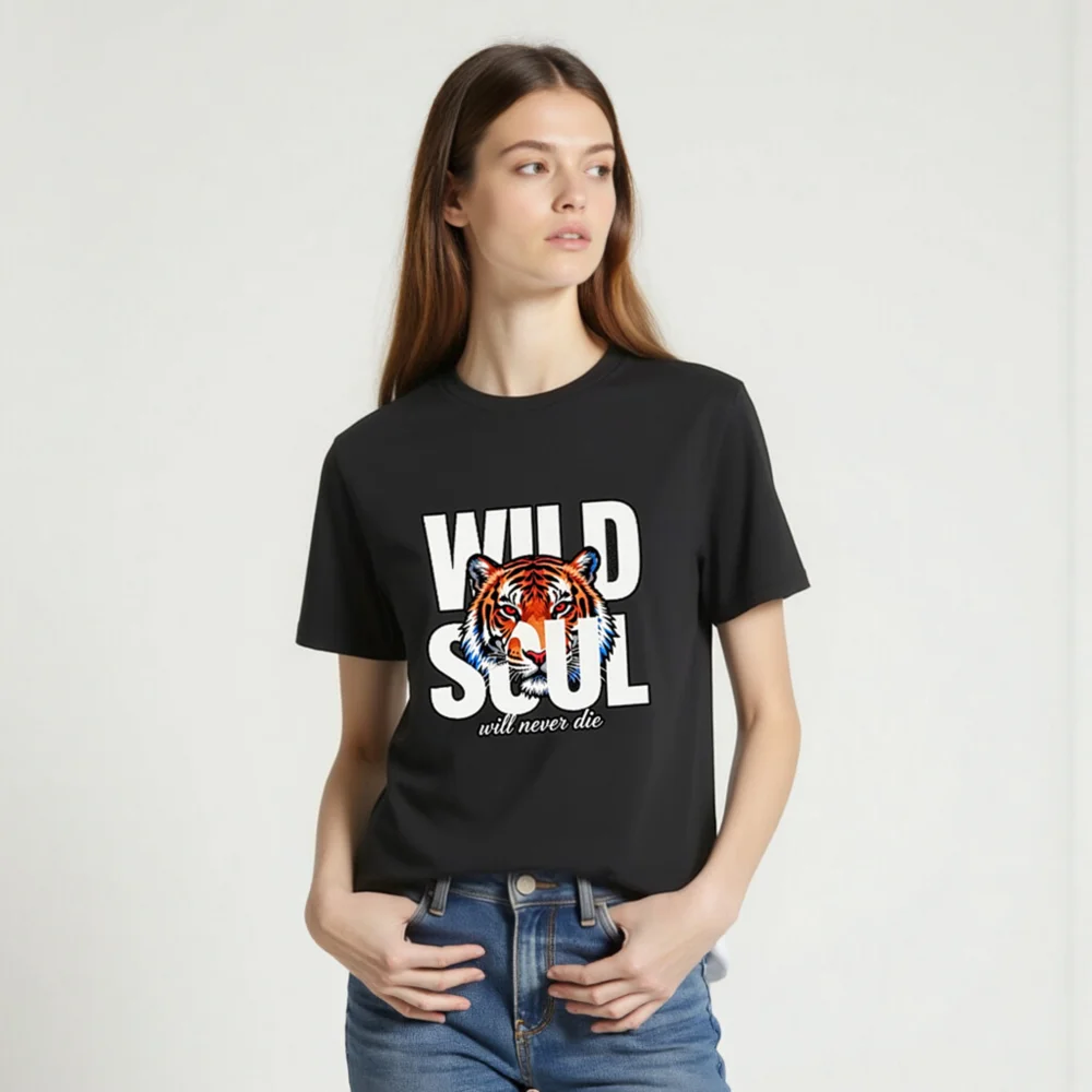 Wild Soul Tiger Graphic T-Shirt – Unisex Organic Cotton - Image 2