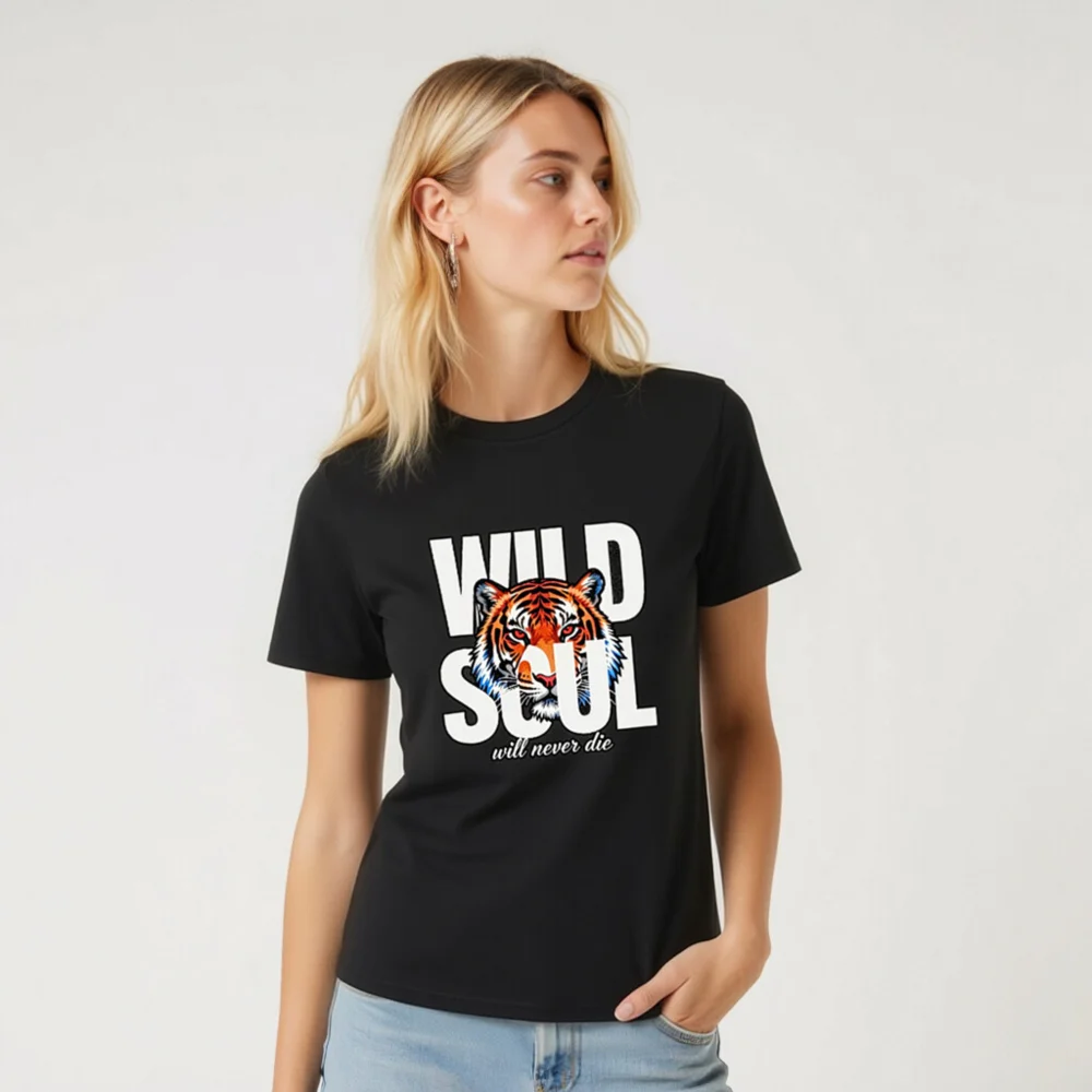 Wild Soul Tiger Graphic T-Shirt – Unisex Organic Cotton - Image 6