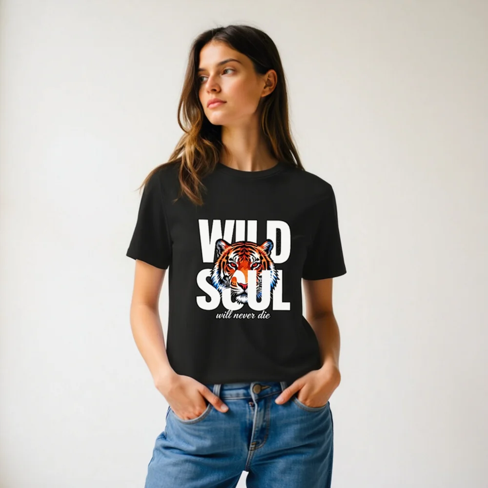 Wild Soul Tiger Graphic T-Shirt – Unisex Organic Cotton - Image 9
