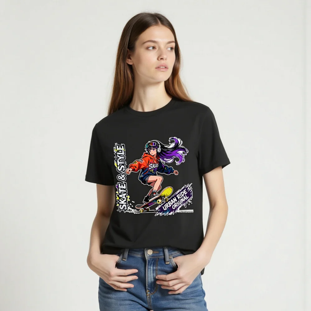 Skate & Style Unisex Organic Cotton T-Shirt – Urban Ride Original - Image 2