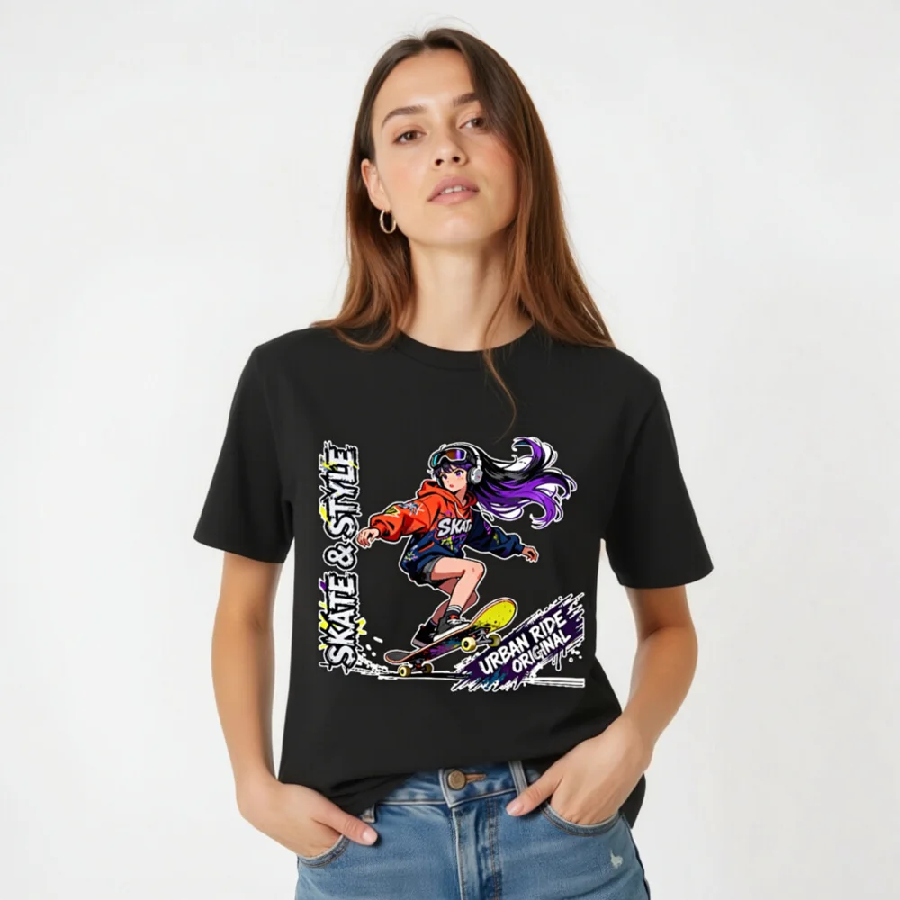 Skate & Style Unisex Organic Cotton T-Shirt – Urban Ride Original - Image 3