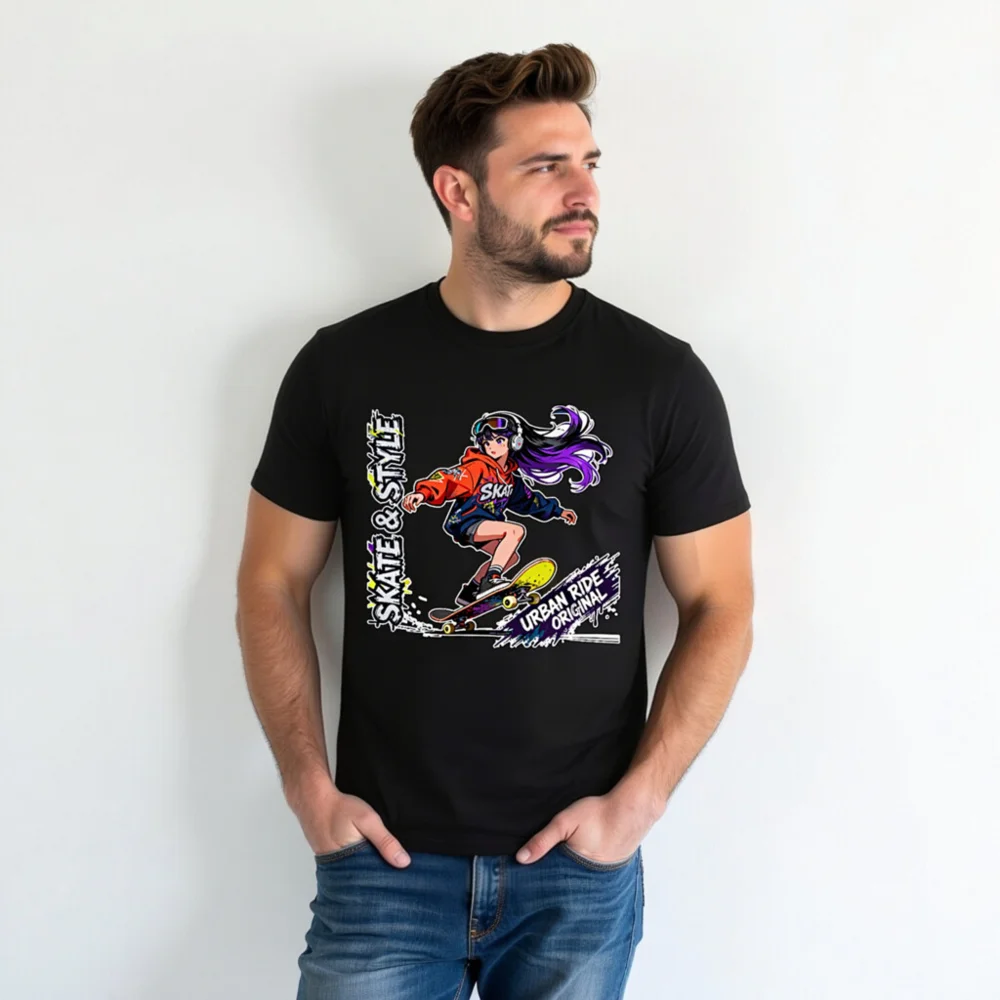 Skate & Style Unisex Organic Cotton T-Shirt – Urban Ride Original - Image 4
