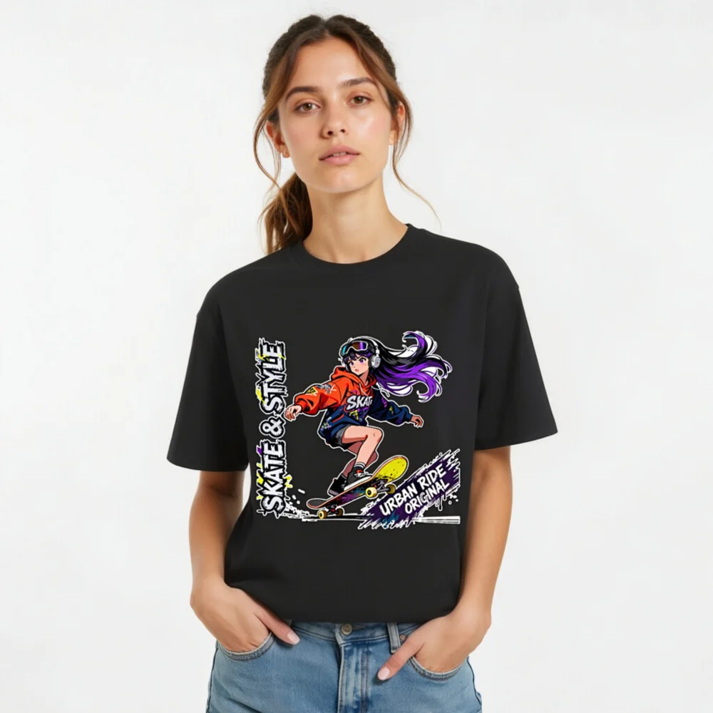 Skate & Style Unisex Organic Cotton T-Shirt – Urban Ride Original - Image 8