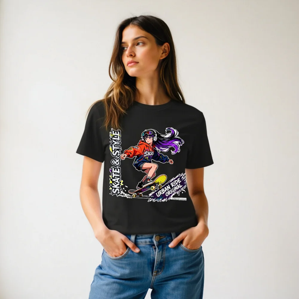 Skate & Style Unisex Organic Cotton T-Shirt – Urban Ride Original - Image 9